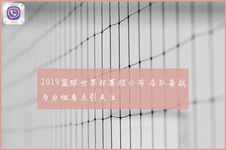 2019篮球世界杯赛程公布 各队备战与分组看点引关注